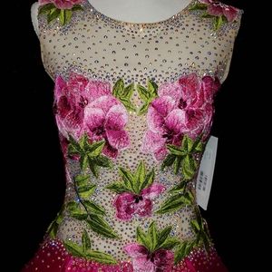 NWT Jovani stunning fuscia gown!